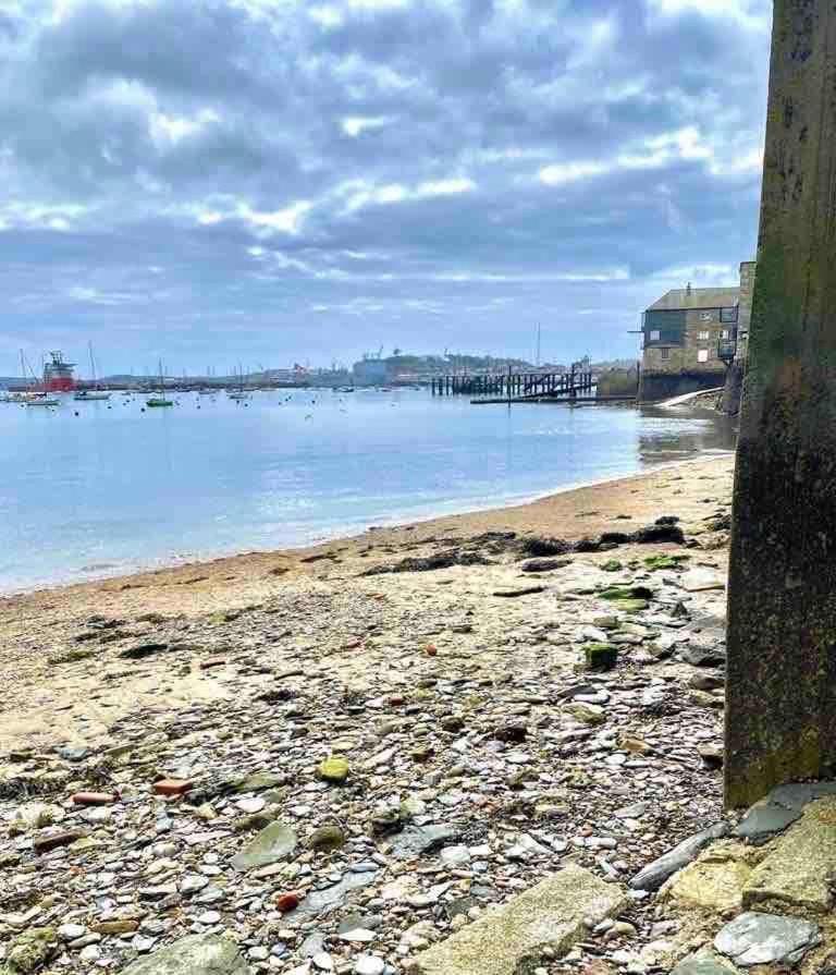 Stunning Waterfront Apartment With Spectacular Views & Parking At 'Captains Loft' Falmouth Buitenkant foto